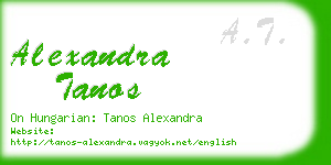 alexandra tanos business card